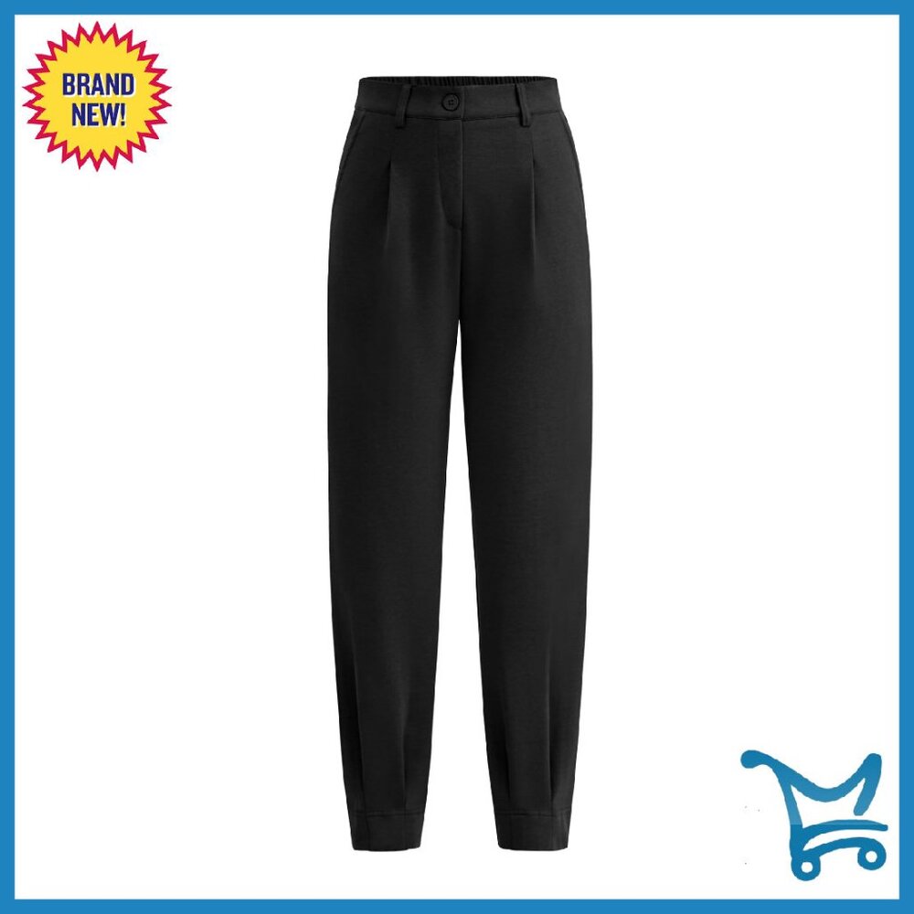 High Waisted Ankle Dress Pants Business Casual Work Trousers Slacks
